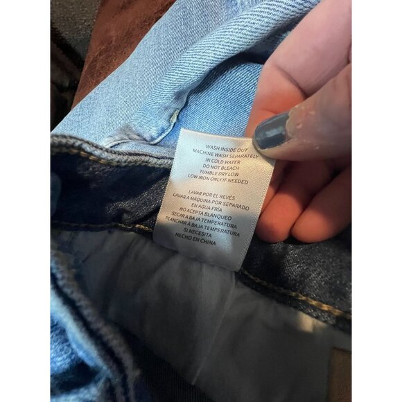 Blakeley Blue Flare Romi Tummy control  Jeans 5X Frayed Hem Boho 5XL (26) Tall - Picture 4 of 9